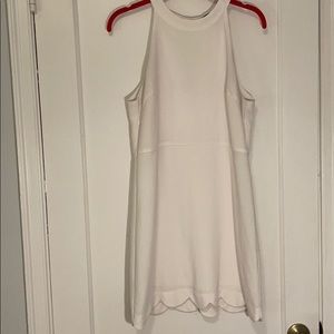 Little white dress for engagement photos